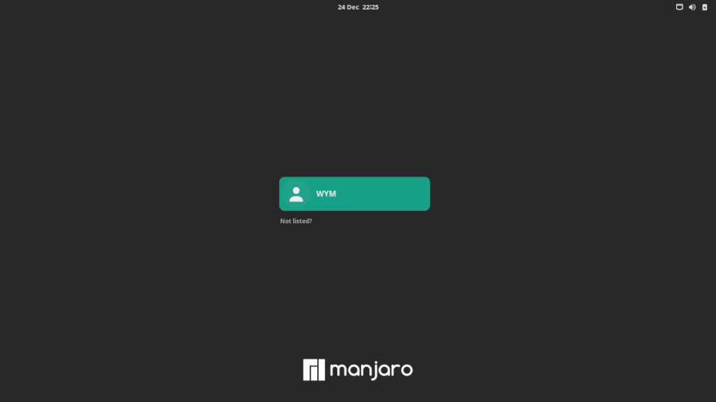 Manjaro 登录界面
