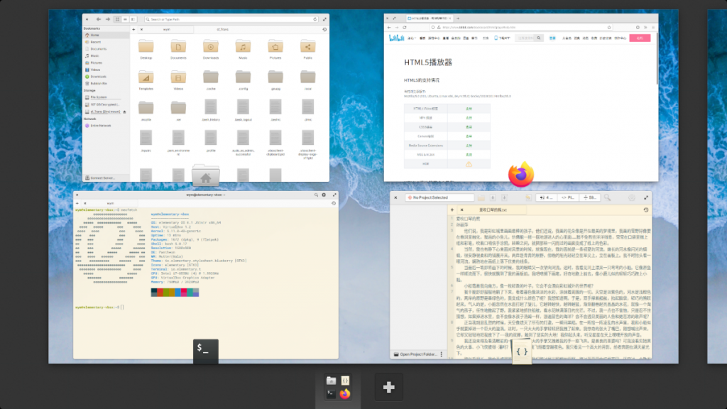 elementary OS 任务视图