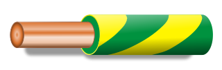 Color wire (green and yellow)