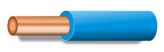 Color wire (light blue)