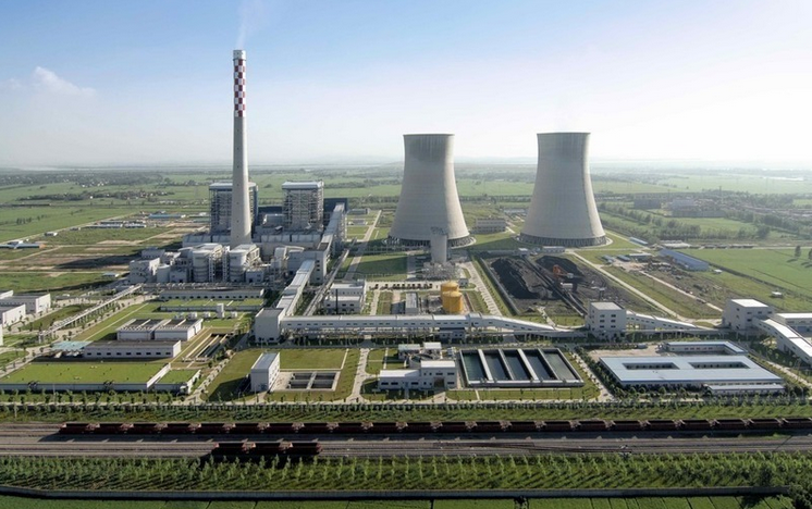 Panorama of a thermal power plant