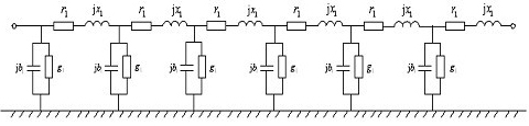 Transmission line single-phase equivalent circuit